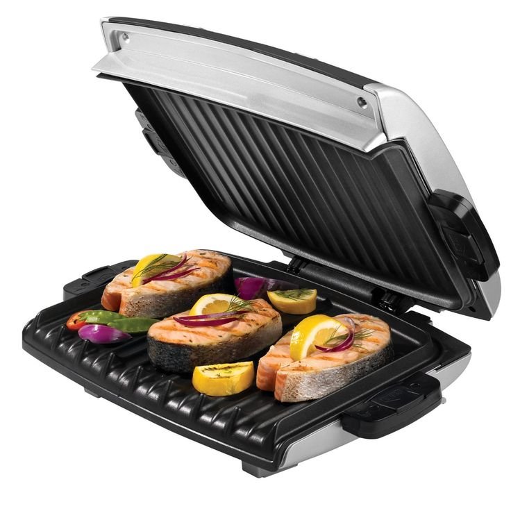 George Foreman 6-Serving Removable Plate Electric Grill
