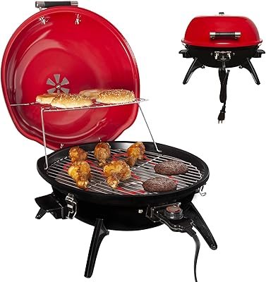 Portable Indoor/Outdoor Electric Grill with Dome